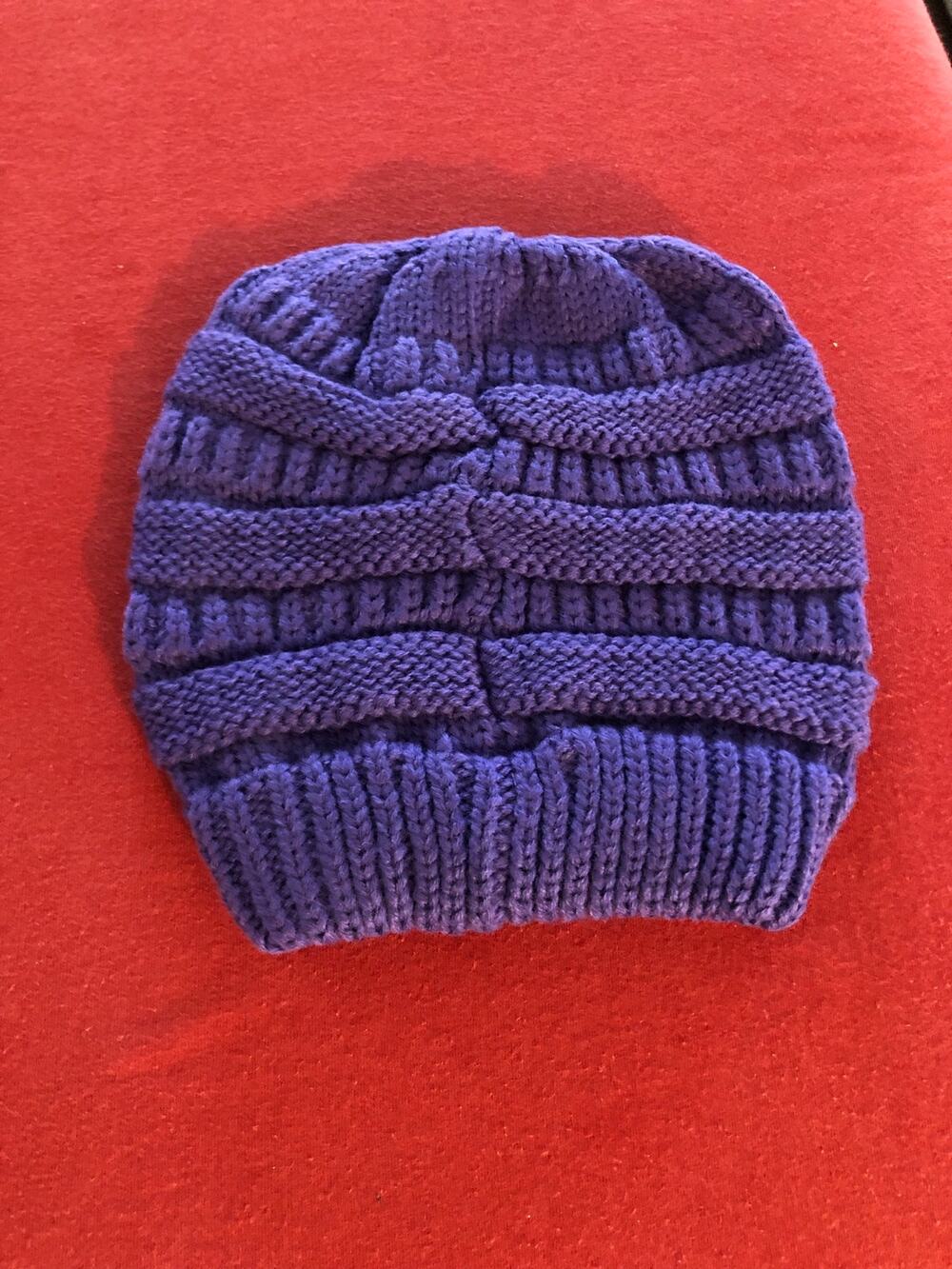 Purple NWOT knit beanie